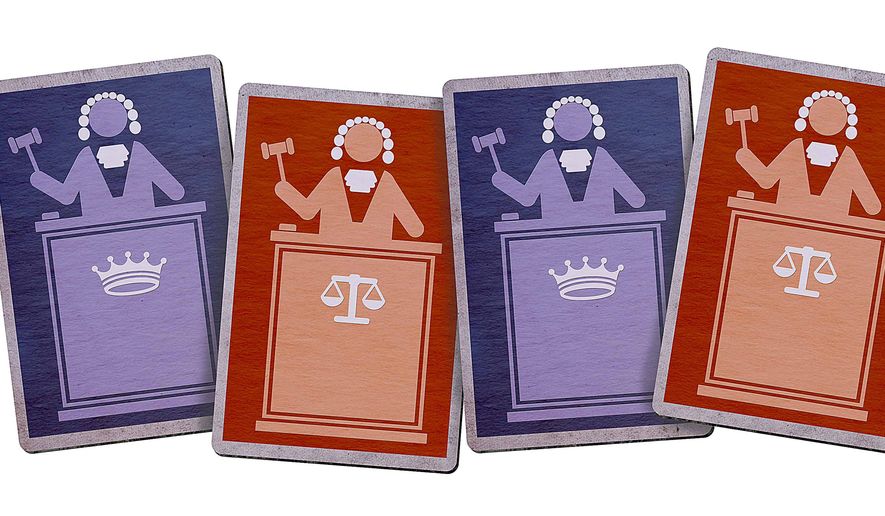 Good Judge Bad Judge Illustration by Greg Groesch/The Washington Times