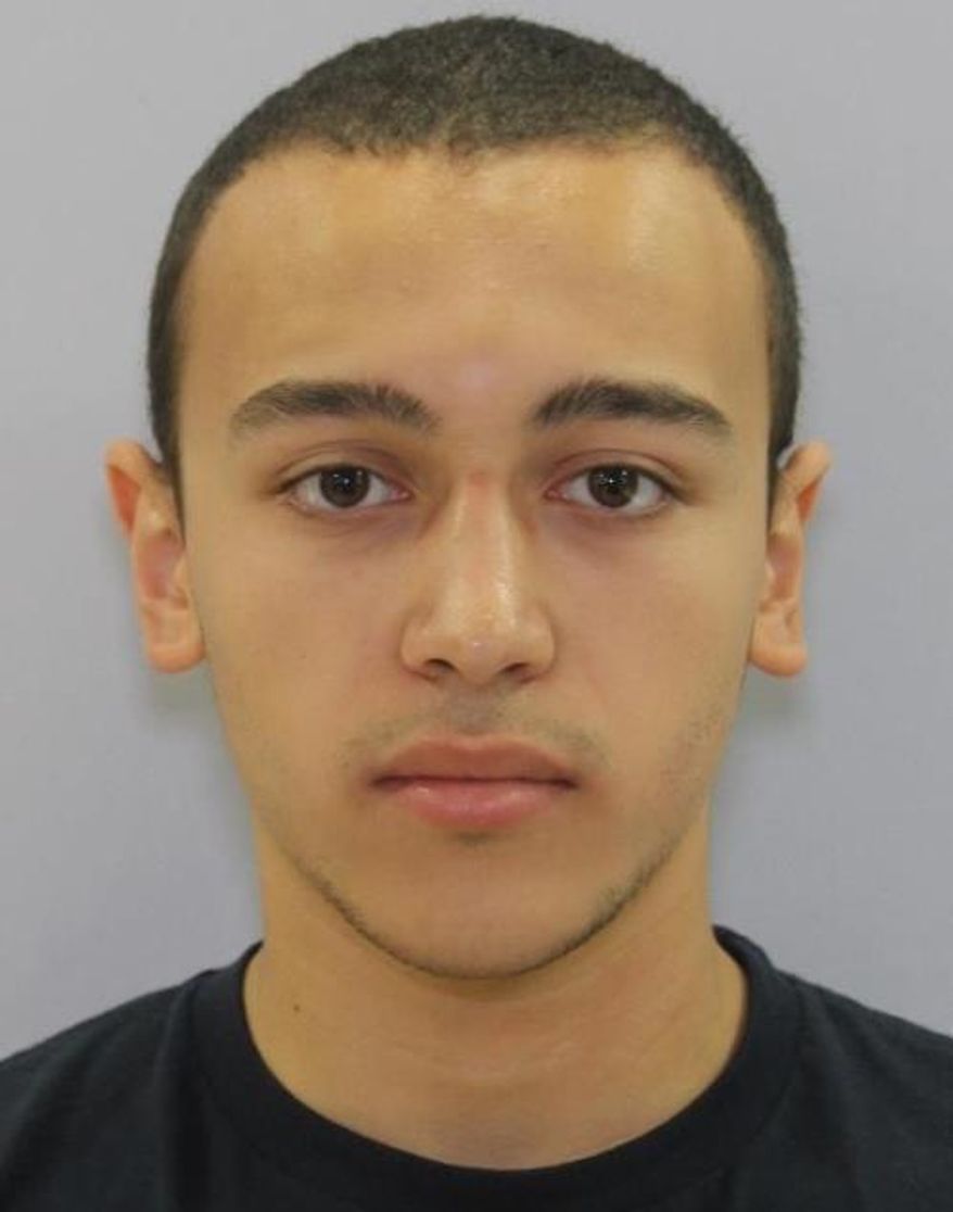 In this undated photo provided by the Anne Arundel County police Andres Rafael Quintana Garcia is shown. Authorities in Maryland are looking for Garcia, whom they say stabbed two young relatives at a Glen Burnie, Md., home, killing a young girl and wounding a teenage boy. Both children were taken to area hospitals. Police said the girl died and the boy is being treated for injuries that aren't life-threatening. (Anne Arundel County police via AP)