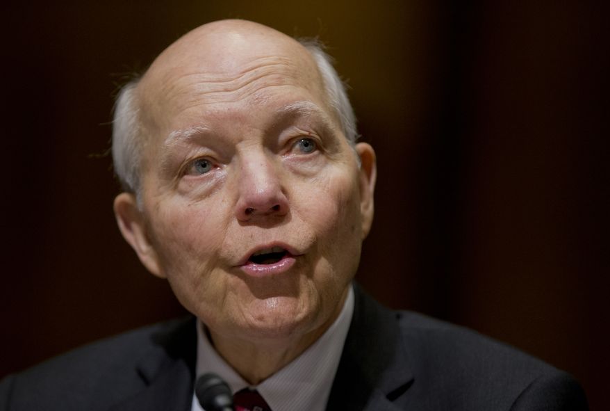 Conservatives say IRS Commissioner John Koskinen misled Congress and obstructed the investigation into tea party targeting, allowing hundreds of backup tapes containing Lois G. Lerner's missing emails to be deleted even though they were under subpoena by Capitol Hill. (Associated Press)