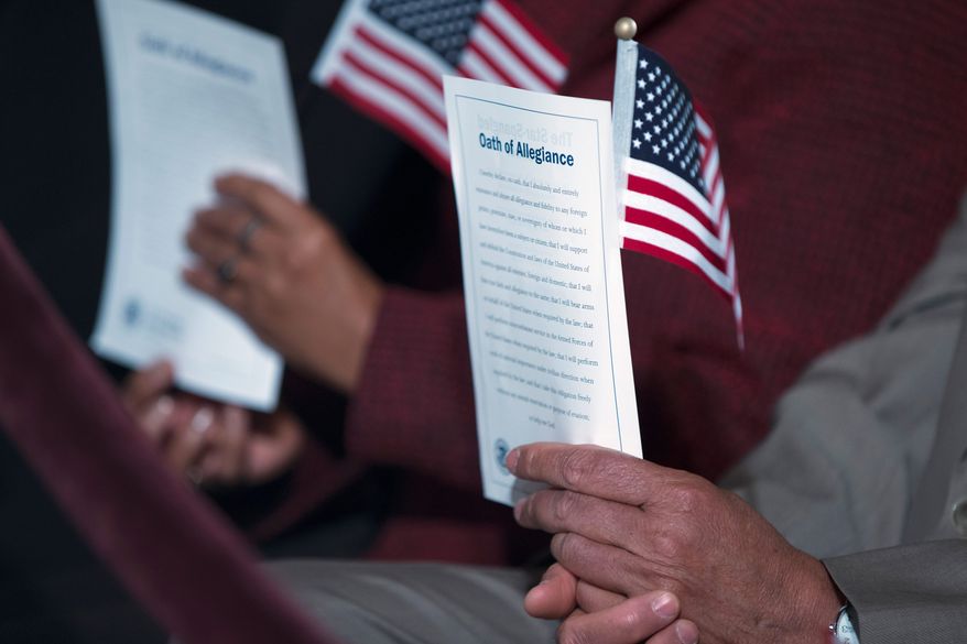 Tens of thousands are applying for U.S. citizenship in a presidential election year when immigration has taken center stage. Hispanic advocates offended by Republican Donald Trump have tried to sign up voters. (Associated Press)