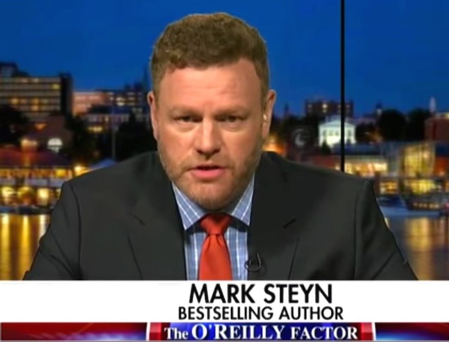 Bestselling author Mark Steyn returned from Europe and discussed terrorism with Bill O&#39;Reilly on Sept. 19, 2016. (Fox News screenshot)