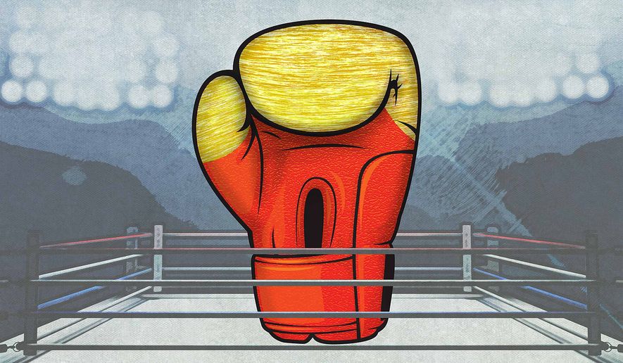 Trump Boxing Glove Illustration by Greg Groesch/The Washington Times