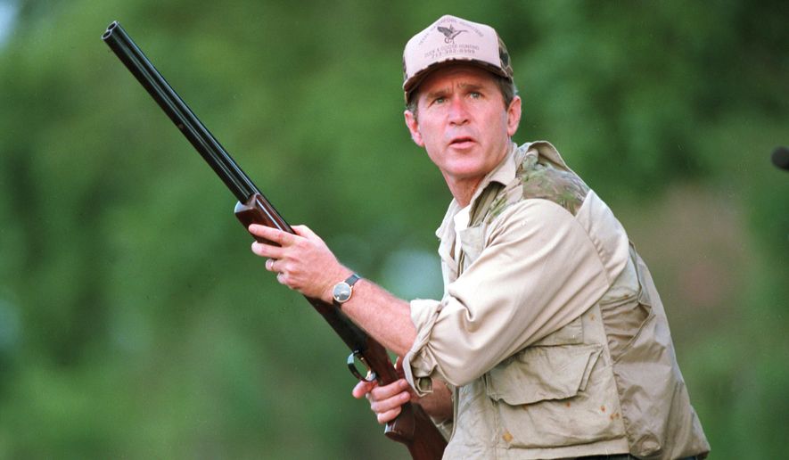 George W. Bush hunted as a Texas gubernatorial candidate and carried his passion to the White House like many who preceded him. (Associated Press)