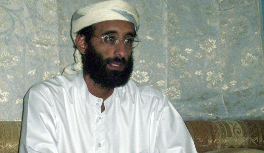 FILE - This October 2008, file photo shows Imam Anwar al-Awlaki in Yemen. Investigators say the blast that rocked New York&#x27;s Chelsea neighborhood on Sept. 17, 2016, that injured more than two dozen people, was the latest in a long line of incidents in which the attacker was inspired by al-Awlaki, the American imam-turned al-Qaida propagandist who was killed by a U.S. drone strike five years ago. (AP Photo/Muhammad ud-Deen, File)