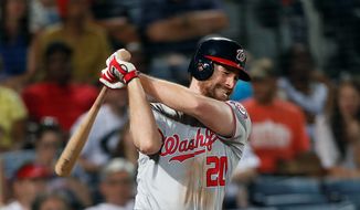 Washington Nationals second baseman Daniel Murphy has not played a game since Sept. 21 and has only pinch hit since Sept. 17. The Nationals are keeping him from playing in a game to make sure he&#39;s ready for the postseason so he doesn&#39;t aggravate his strained buttock. (Associated Press Photographs)