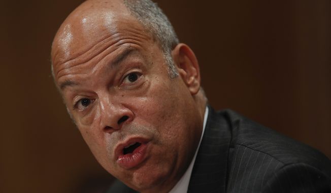 Jeh Johnson, who served as homeland security secretary from late 2013 through the end of the Obama administration, said he began to receive reports of attempted hacks of state elections systems in August, about the time the FBI issued a public warning. (Associated Press/File)