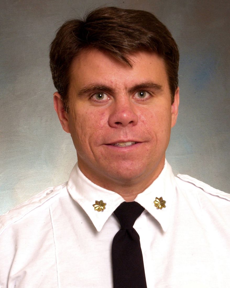 This photo provided by FDNY shows New York City firefighter Michael Fahy, who was killed in a house explosion Tuesday, Sept. 27, 2016, in the Bronx borough of New York. Authorities said they were responding to a report of a gas leak when the residence exploded and Fahy was struck by debris. (FDNY via AP)