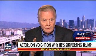 Oscar-winning actor Jon Voight has stepped forward to clearly support and defend GOP presidential nominee Donald Trump. (Image from Fox News Channel)