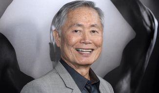 In this March 15, 2016 file photo, actor George Takei attends the premiere of &amp;quot;Mapplethorpe: Look at the Pictures&amp;quot; in Los Angeles, Calif. (Photo by Phil McCarten/Invision/AP, File)