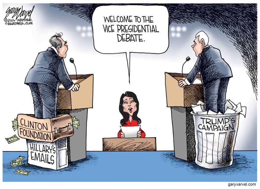 Political Cartoons - Presidential Debates - Welcome to the vice  presidential debate. - Washington Times