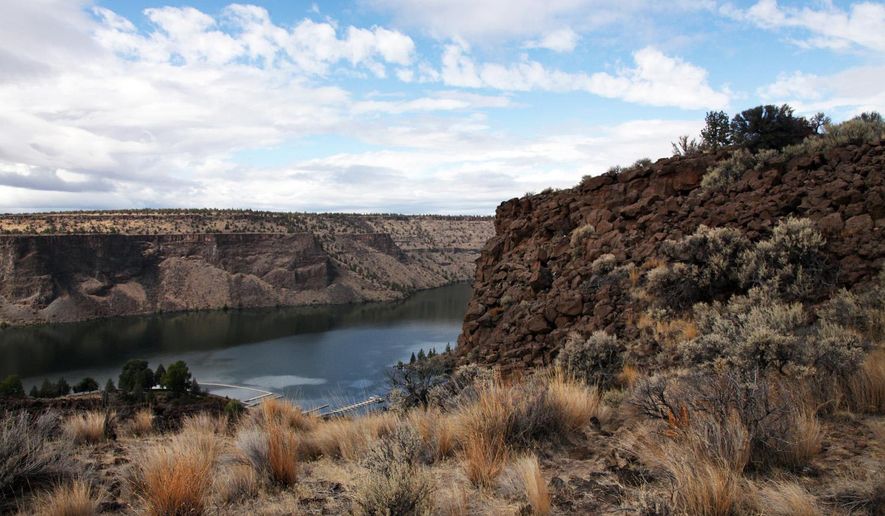 The Island, situated in the middle of Cove Palisades State Park in central Oregon, is home to the best known, least disturbed example of native juniper and sagebrush in the region. Designated as a National Natural Landmark, The Island is off-limits to the public. (Jamie Hale/The Oregonian via AP)