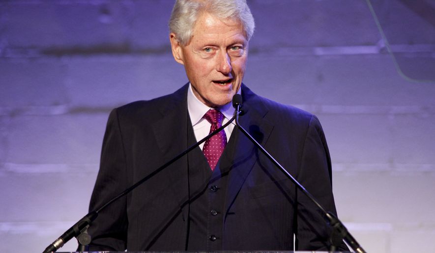 Former President Bill Clinton attends the Jon Bon Jovi Soul Foundation (JBJSF) benefit gala, celebrating ten years of combating hunger and homelessness, at The Garage on Thursday, Oct. 6, 2016, in New York. (Photo by Andy Kropa/Invision/AP)