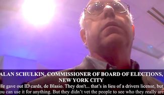 A Manhattan Democratic representative on the city’s Board of Elections told an undercover member of the conservative group  Project Veritas that &quot;absurd&quot; levels of voter fraud take place in the city. Commissioner Alan Schulkin made the comments to the nonprofit group on Dec. 15, 2015, at a United Federation of Teachers holiday party. (YouTube, Project Veritas)
