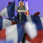 Opinion polls show that National Front party leader Marine Le Pen would win 30 percent of the national vote if France&#39;s elections were held today. (Associated Press)