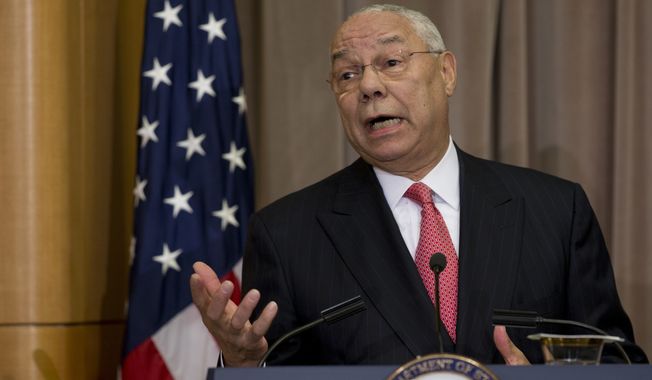 In Colin Powell&#x27;s exposed emails, the nation&#x27;s capital is not only a stage for a cast of liars and incompetents but also a place to make sound investments and snare lucrative speaking fees. (Associated Press)