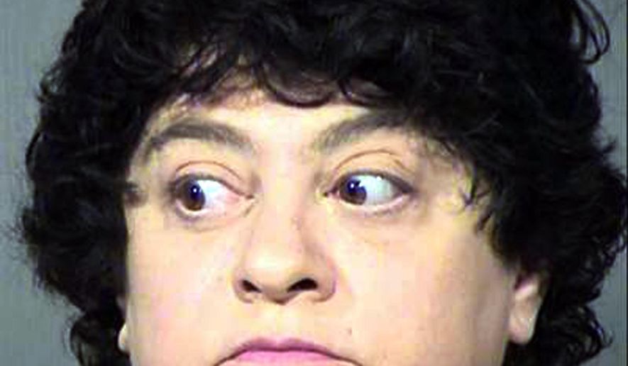 This undated photo provided by the Maricopa County, Ariz., Sheriff's Office shows Michelle Marie Bastian. Bastian, a bookkeeper in Arizona, was arrested Wednesday, Oct. 12, 2016 on suspicion that she mailed bomb-making instructions and promotional materials from terrorist groups to a state prison. Investigators say she sent the materials in a plot to plot to kill a warden at the prison where her husband is serving a life sentence. (Maricopa County Sheriff's Office via AP)