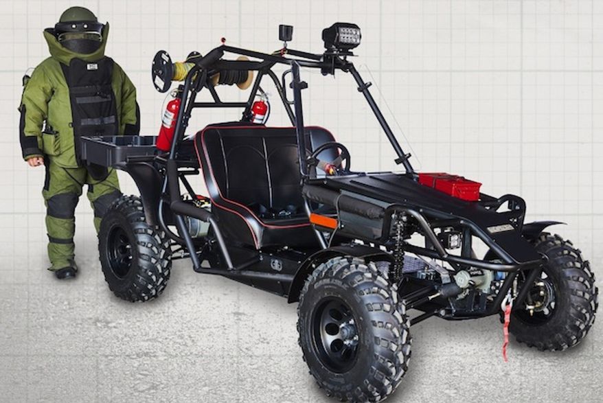 A new all-terrain vehicle has been developed specifically for Explosive Ordnance (EOD) technicians, HAZMAT and SWAT teams. (TORQ Defense Systems)