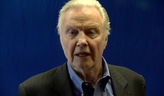 Jon Voight released a pro-Donald Trump video on Thursday warning Americans what a Hillary Clinton presidency would do to the economy, the Constitution and the country&#39;s stability. (YouTube/@Jon Voight)