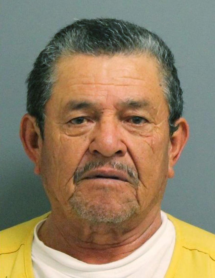In this undated booking photo provided by the Mesa County, Colo., Sheriffs Department, Rafael Garcia is shown. Garcia was set free after being tried in Mexico for a Colorado murder that took place in 1989 but is facing prosecution for the crime again in the United States. (Mesa County, Colo., Sheriffs Department via AP)