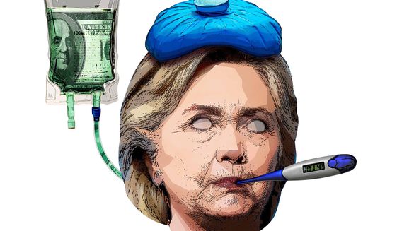 Bad Health Hillary Illustration by Greg Groesch/The Washington Times