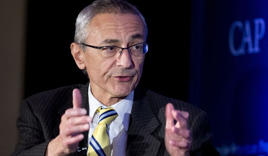 Messages between Clinton campaign Chairman John Podesta and fellow alien enthusiasts — including a former Apollo astronaut and the guitarist of pop-punk band Blink 182 — came as a welcome surprise to UFO researchers. (Associated Press)