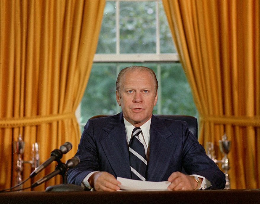 Gerald Ford born Leslie Lynch King Jr., July 14, 1913 – December 26, 2006. (AP Photo)