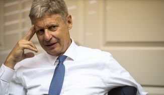 Libertarian candidate for President Gary Johnson admits he has little chance of winning, but hopes he can garner at least 5 percent of the vote. (Associated Press)