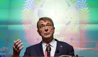 &quot;We&#39;re seeking the lasting defeat of ISIL. And a lasting defeat of ISIL can&#39;t be achieved by outsiders. It can only be achieved by those who live there,&quot; Defense Secretary Ashton Carter said. (Associated Press)