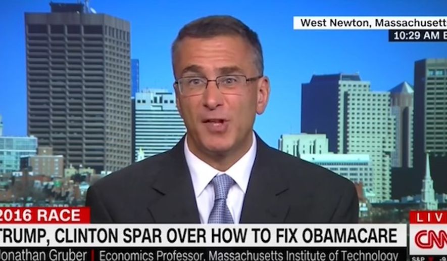 MIT economics professor Jonathan Gruber told CNN on Wednesday, Oct. 26, 2016, that Obamacare is working &quot;as designed.&quot; His commentary comes just days after the Obama administration announced premium health care premium hikes up to 25 percent in 2017. (CNN screenshot)