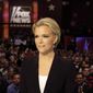 Moderator Megyn Kelly waits for the start of the Republican presidential primary debate in Des Moines, Iowa, on Jan. 28, 2016. (Associated Press) **FILE**