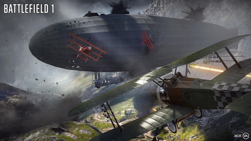 This image released by Electronic Arts shows a scene from the video game, "Battlefield 1." (Electronic Arts via AP)