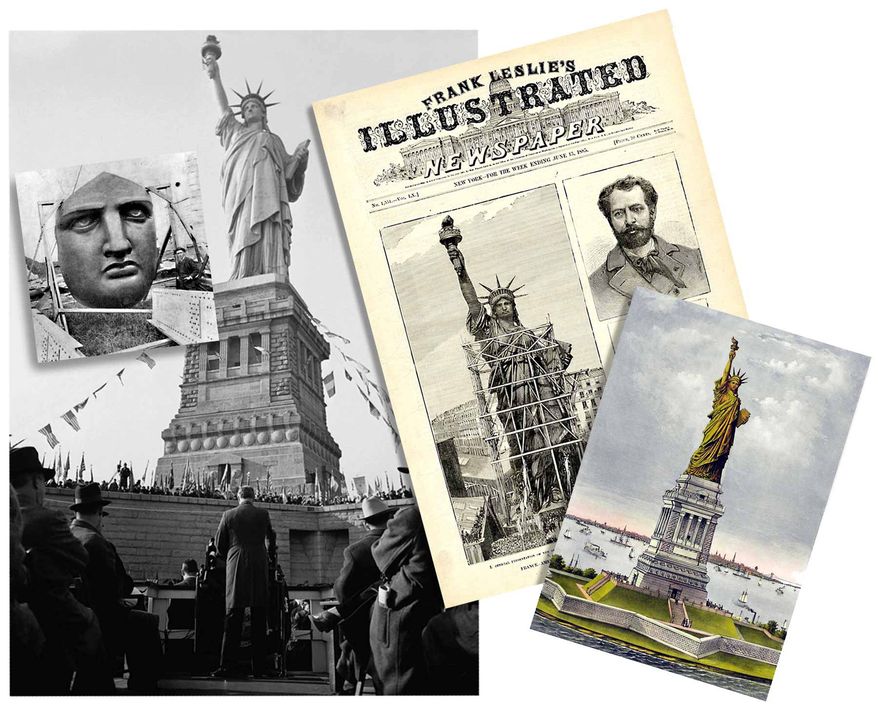 Illustration for the 130th anniversary of the dedication of the Statue of Liberty The Washington Times