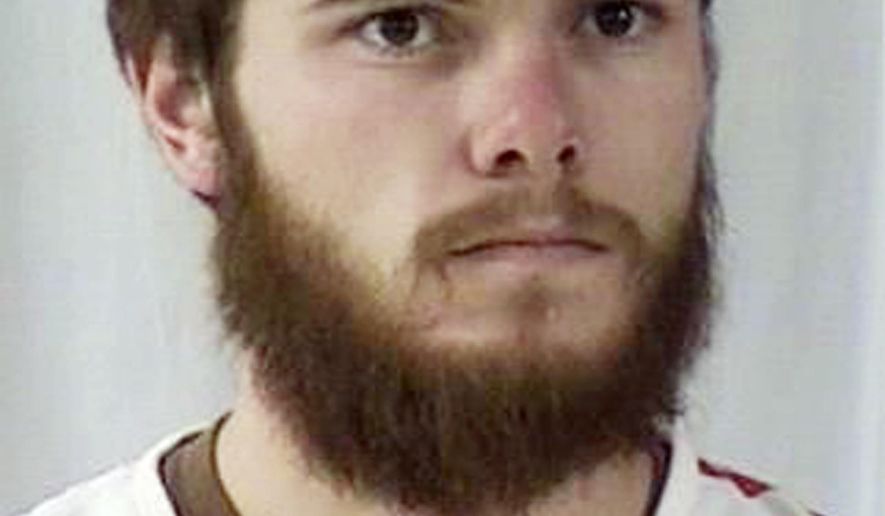 This undated photo provided by the Laramie County, Wyo., Sheriff's Office shows Logan Hunter Rogers. Wyoming authorities have arrested Rogers in connection with the death of a 13-month-old Cheyenne boy. The search for the boy's body is set to begin Monday, Oct. 31, 2016, at a landfill in northern Colorado. Rogers is scheduled for an initial court appearance Friday, Oct. 28 in Cheyenne on charges of manslaughter and reckless child endangering. (Laramie County Sheriff's Office via AP)