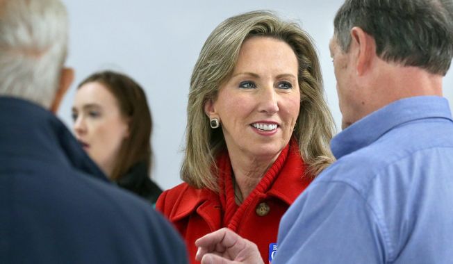Freshman Republican Rep. Barbara Comstock may see her re-election bid sink thanks to Donald Trump. (Associated Press)