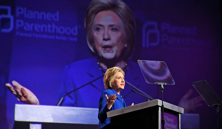 Delivered to Hillary Clinton&#39;s campaign headquarters on Monday, a blistering letter signed by more than 25 interdenominational black bishops and pastors finds fault with her commitment to religious liberty and support for abortion rights. (Associated Press)