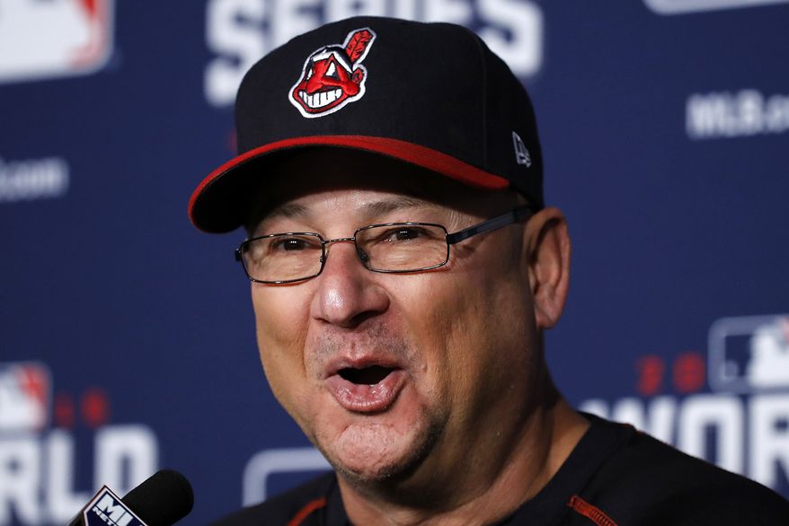 Cleveland Indians manager Terry Francona talks during a news conference Monday, Oct. 31, 2016 for baseball&#39;s upcoming World Series Game 6 against the Chicago Cubs at Progressive Field Tuesday night in Cleveland. (AP Photo/Gene J. Puskar) **FILE**