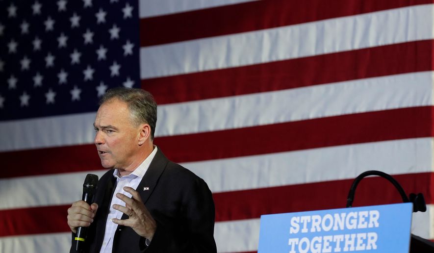 Democratic vice presidential candidate Tim Kaine will address Arizona voters in Spanish on Thursday, as the GOP works to court Hispanic voters. (Associated Press)