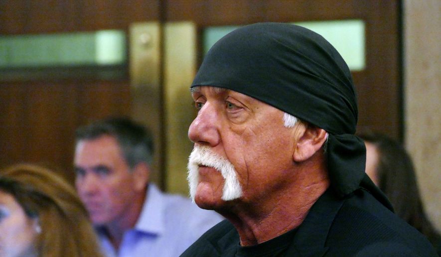 In this May 25, 2016, file photo, Hulk Hogan, whose real name is Terry Bollea, appears in court in St. Petersburg, Fla. The shell of Gawker has settled with Hulk Hogan for $31 million, ending a yearslong fight that led to the media company&#39;s bankruptcy, the shutdown of Gawker.com and the sale of Gawkers other sites to Spanish-language broadcaster Univision. (Scott Keeler/The Tampa Bay Times via AP, Pool) ** FILE **