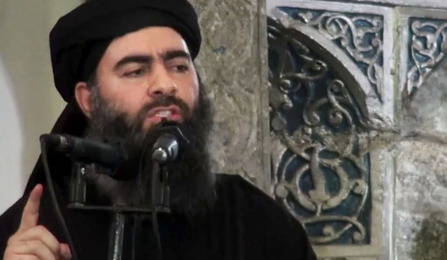 &quot;Holding your ground with honor is a thousand times easier than retreating in shame,&quot; Islamic State leader Abu Bakr al-Baghdadi told fighters in an audio recording, according to Agence France-Presse. (Associated Press)