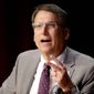North Carolina Gov. Pat McCrory has taken a beating from critics over a law dictating which restrooms transgender people can use, pointing it its economic harm and the declining reputation of the state. (Associated Press)