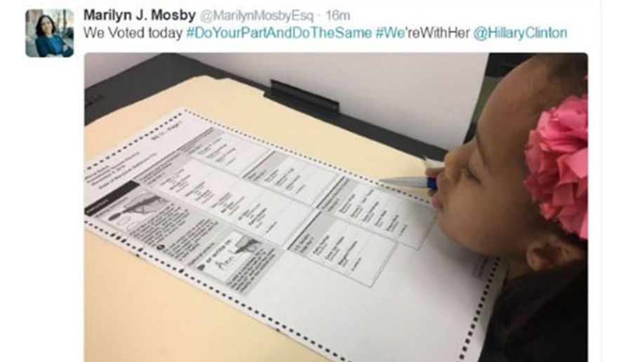 State&#x27;s Attorney Marilyn Mosby tweeted, then deleted a prohibited ballot-box photo on Election Day. (WMAR)