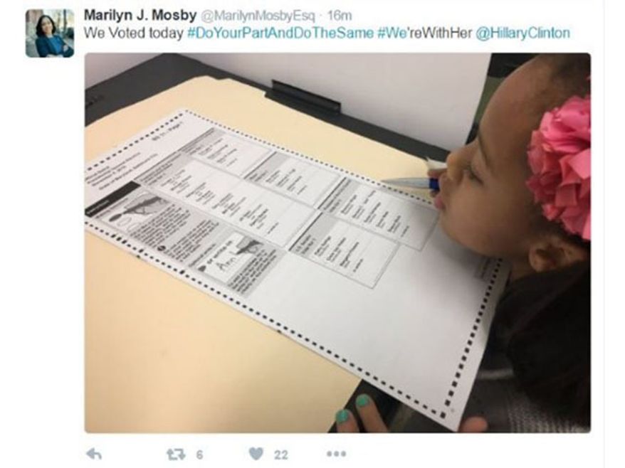 State's Attorney Marilyn Mosby tweeted, then deleted a prohibited ballot-box photo on Election Day. (WMAR)