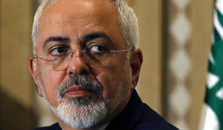 Iranian Foreign Minister Mohammad Javad Zarif, looks on during his meeting with Lebanese Prime Minister designate Saad Hariri, in Beirut, Lebanon, Tuesday, Nov. 8, 2016. Zarif said on a visit to Beirut that regional powers should help Yemenis and Syrians start a dialogue to end the crisis in both countries. Iran is a strong backer of Yemen's Shiite rebels known as Houthis and also Syrian President Bashar Assad. (AP Photo/Hussein Malla)
