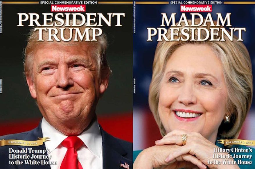 A special Newsweek issue declaring Hillary Clinton the 45th president is being recalled after it was prematurely shipped to retailers nationwide. (Newsweek)
