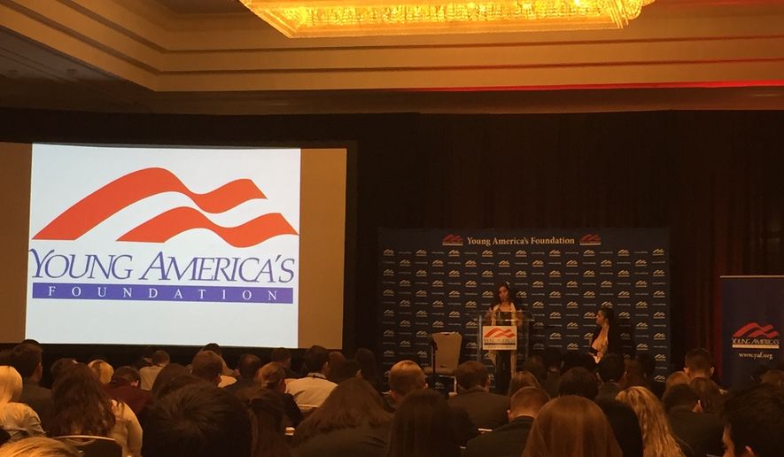 Conservative student activists gather Nov. 11-12 at the Hyatt Renaissance in Reston Town Center for the Young America's Foundation's post-election retreat. Photo by Julia Porterfield / The Washington Times