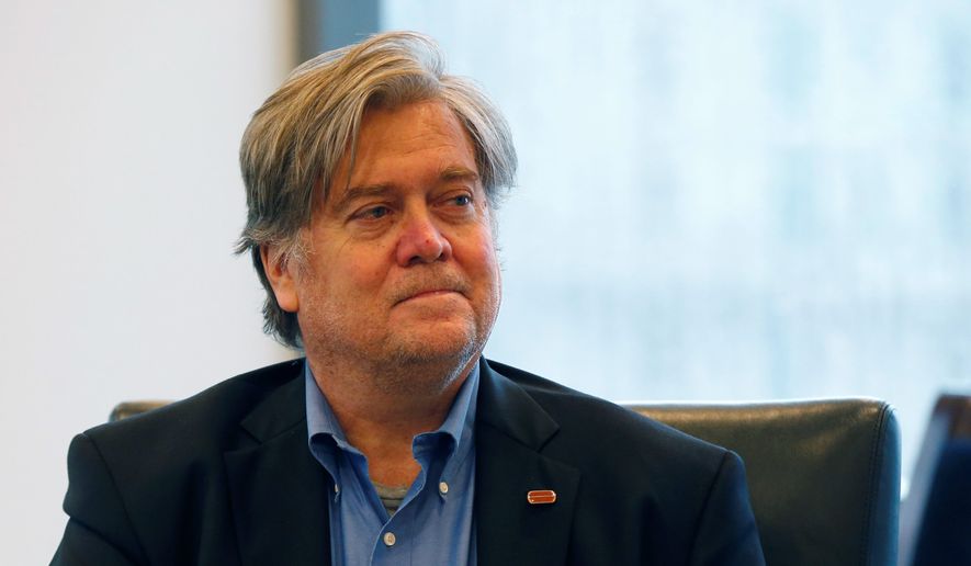 Media executive Steve Bannon, who came on board as Donald Trump&#39;s campaign CEO in August, had never before managed a 50-state operation. (Associated Press) ** FILE **