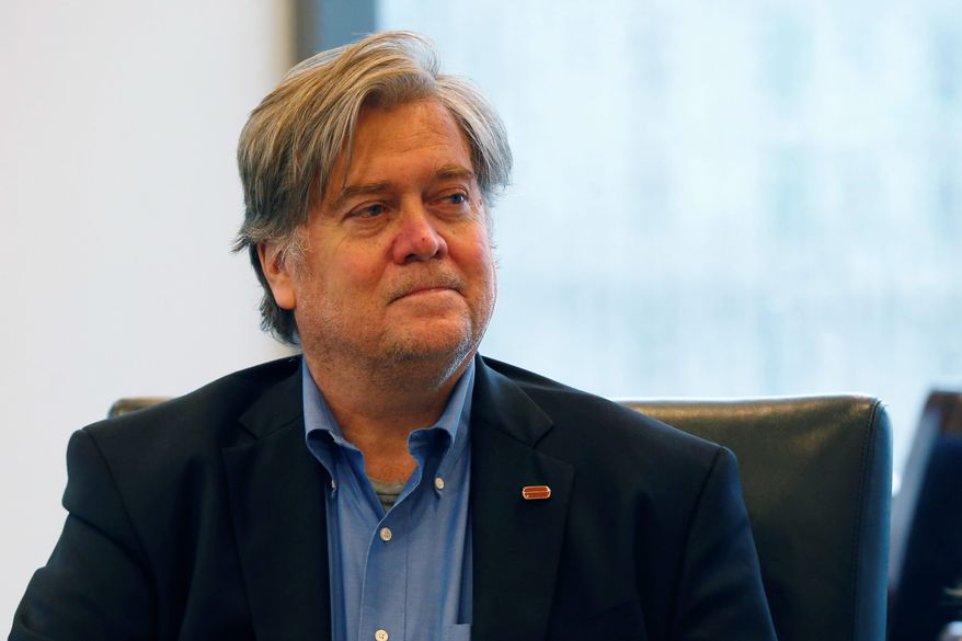 Media executive Steve Bannon, who came on board as Donald Trump's campaign CEO in August, had never before managed a 50-state operation. (Associated Press) ** FILE **
