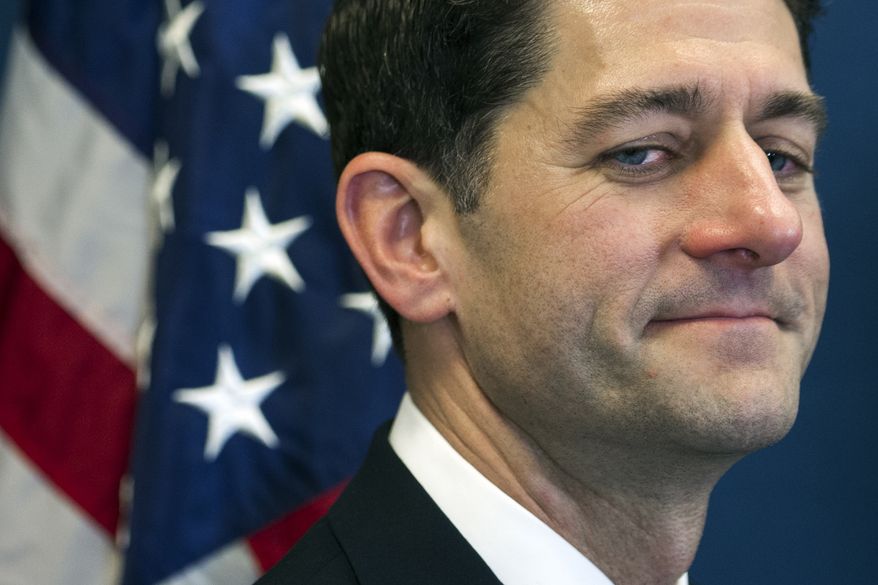 House Speaker Paul Ryan of Wis. listens during a news conference on Capitol Hill in Washington, Tuesday, Nov. 15, 2016, after a House Republican leadership meeting. (AP Photo/Cliff Owen)