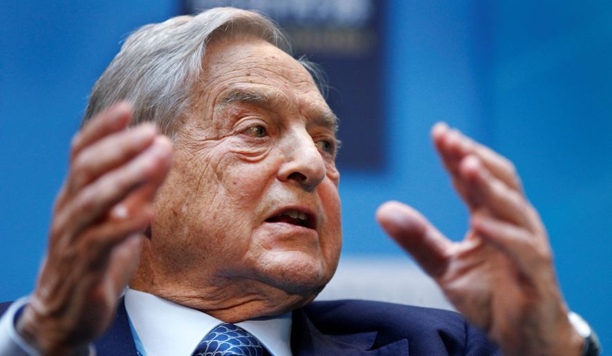 George Soros, chairman of Soros Fund Management, speaks during a forum &quot;Charting A New Growth Path for the Euro Zone&quot; at the IMF/World Bank annual meetings in Washington, Saturday, Sept. 24, 2011. (Associated Press) ** FILE **