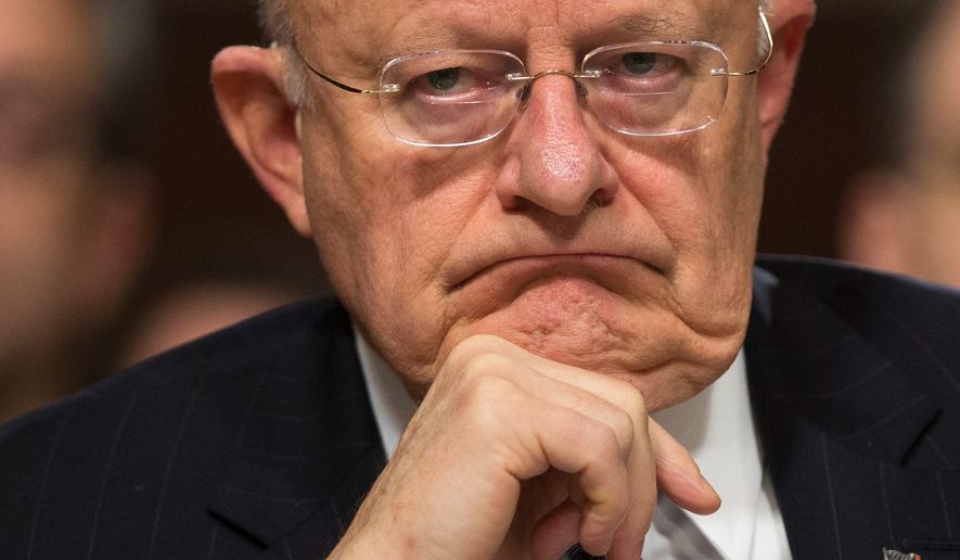Director of National Intelligence James R. Clapper, who has worked in the U.S. intelligence community for a half-century, officially submitted his resignation on Thursday, saying he is contented with the decision to retire. (Associated Press)